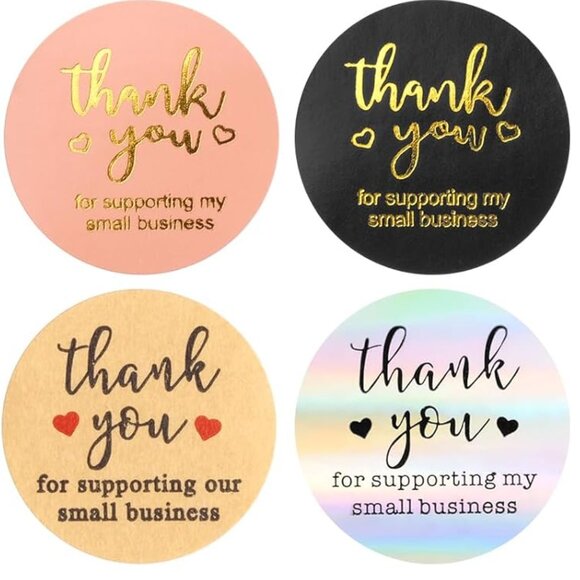 Thank You Stickers Small Business - 3000 Sticker Bundle - 6 Rolls - Picture 2 of 5
